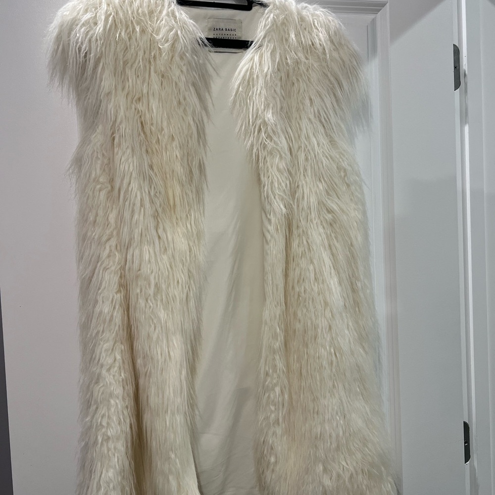 Zara Cream Teddy Jacket